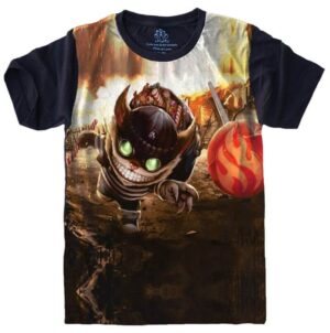 Camiseta Estilosa Fullprint League Of Legends Zigga S-486