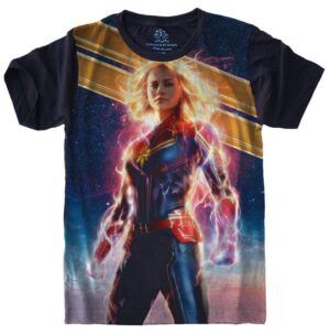 Camiseta Estilosa Fullprint Capita Marvel S-494