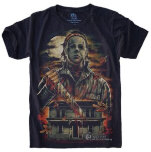 Camiseta Estilosa Fullprint Michael Myers Halloween S-526