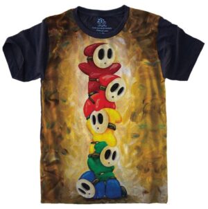 Camiseta Estilosa Fullprint Super Mario Guys S-529