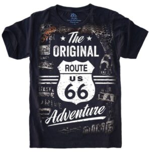Camiseta Estilosa Fullprint Route 66 S-551