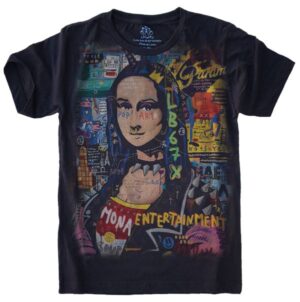 Camiseta Estilosa Fullprint Monalisa Art Pop S-553
