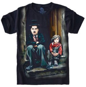 Camiseta Estilosa Fullprint Charlie Chaplin S-562