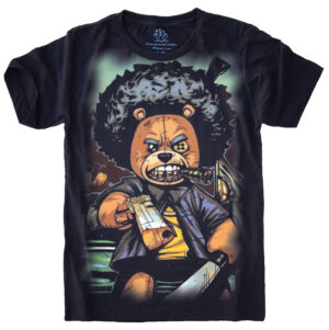 Camiseta Estilosa Fullprint Urso Ted Gangster S-578