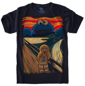 Camiseta Estilosa Fullprint Monster X Biscoito S-584