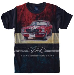 Camiseta Estilosa Fullprint Mustang S-605
