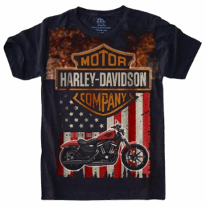 Camiseta Estilosa Fullprint Moto H Davidson S-641