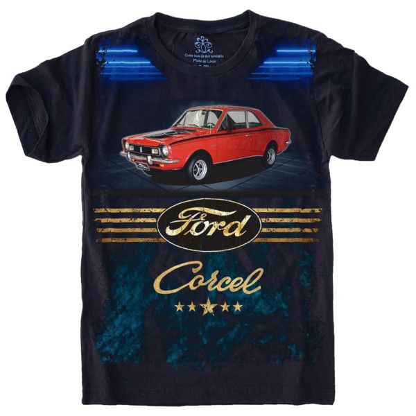 Camiseta Estilosa Fullprint Ford Corcel 1 S-634