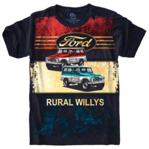 Camiseta Estilosa Fullprint Ford Rural Willys S-644