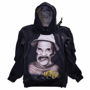 Moletom Full Print Estiloso Flanelado com Bolso e Capuz  Seu Madruga MSB-2006