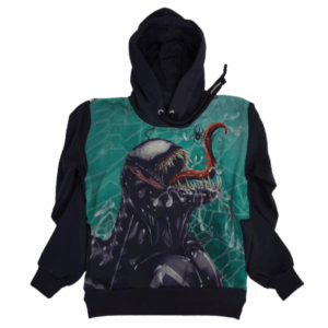 Moletom Full Print Estiloso Flanelado com Bolso e Capuz  Venon MSB-439