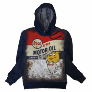 Moletom Full Print Estiloso Flanelado com Bolso e Capuz  Esso Motor Oil MSB-587