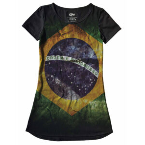 Lindo Vestido Full Print Bandeira do Brasil VE-24