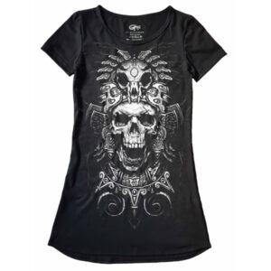 Lindo Vestido Full Print Caveira Indigena VE-07