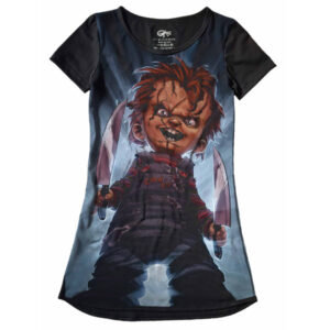 Lindo Vestido Full Print Brinquedo Assassino VE-25