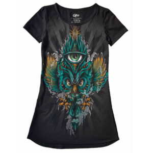 Lindo Vestido Full Print Coruja Psy VE-28