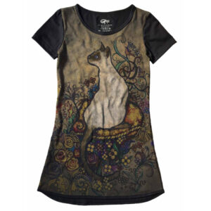 Lindo Vestido Full Print Gato VE-02