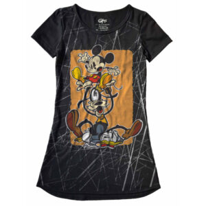 Lindo Vestido Full Print Mickey e Pateta VE-16