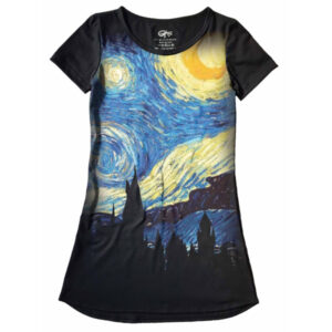 Lindo Vestido Full Print Noite Estrelada Van Gogh VE-05