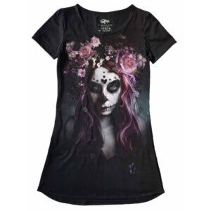 Lindo Vestido Full Print Caveira Mexicana VE-26