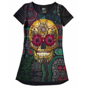 Lindo Vestido Full Print Caveira VE-08