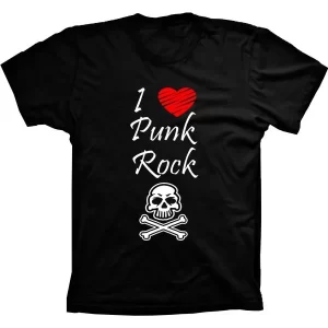 Camiseta Silk I Love Punk Rock