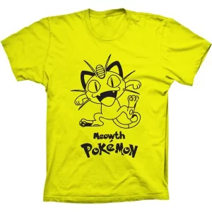 Camiseta Silk Pokemon Meowth