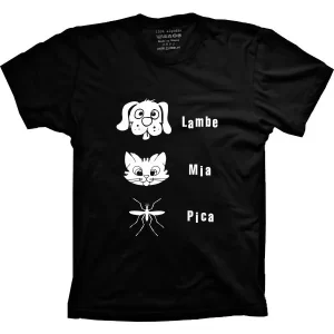 Camiseta Silk Lambe Mia Pica