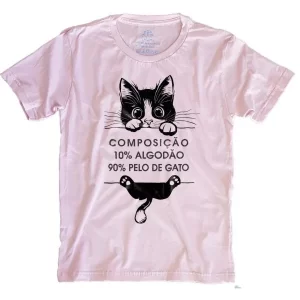 Camiseta Silk  Gatos (90% pelo de gato)