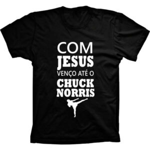 Camiseta Silk Com Jesus Venço