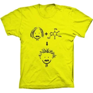 Camiseta Silk Einstein + Cafeína