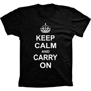 Camiseta Silk Keep Calm And Carry On