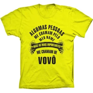 Camiseta Silk Pessoas Importantes Me Chamam de Vovô