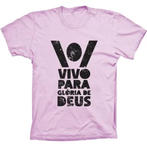 Camiseta Silk Vivo para Glória de Deus