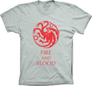 Camiseta Silk Game Of Thrones Fire And Blood