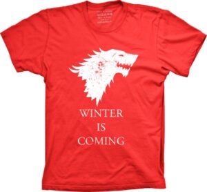 Camiseta Silk Game Of Thrones Winter Is Coming