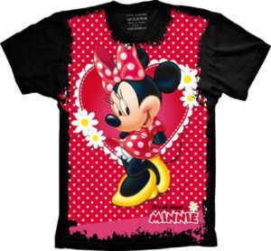 Camiseta Estilosa Fullprint Minnie Mouse S-211