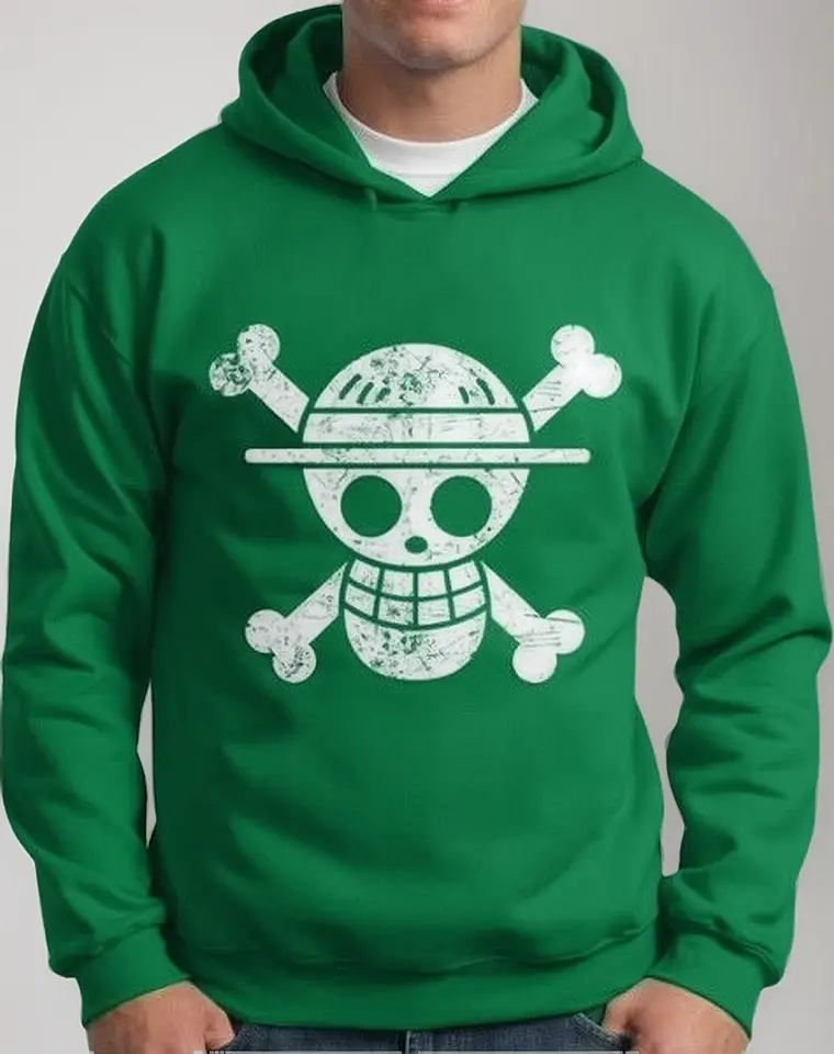 Moletom Silkscreen Estiloso Flanelado com Bolso e Capuz One Piece