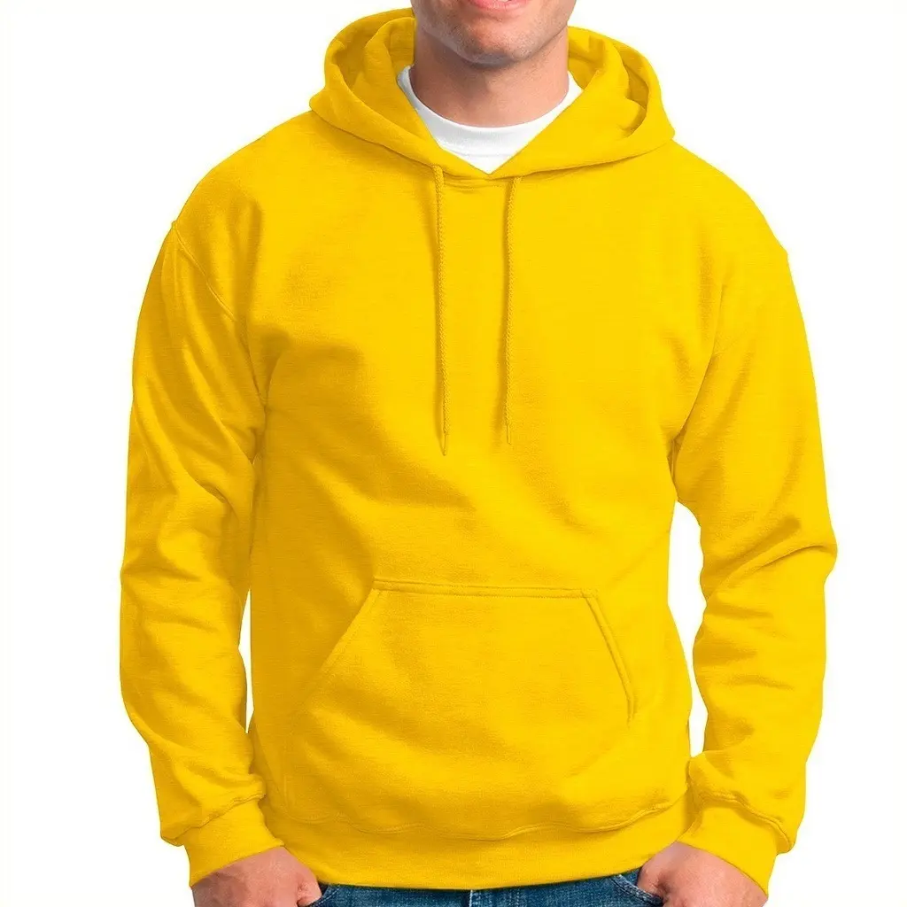 Moletom Estiloso Flanelado com Bolso e Capuz Liso Sem Estampa - Imagem 7