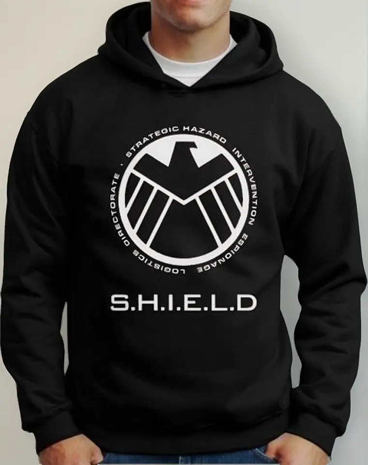 Moletom Silkscreen Estiloso Flanelado com Bolso e Capuz Shield - Imagem 4