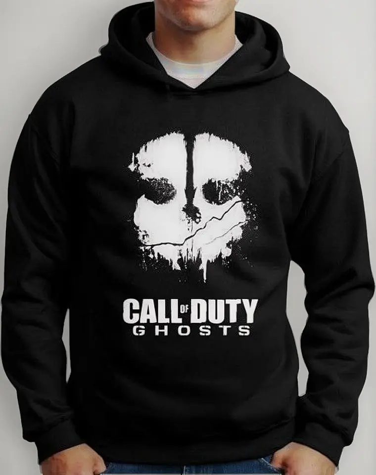 Moletom Silkscreen Estiloso Flanelado com Bolso e Capuz Call Of Duty Ghosts - Imagem 2