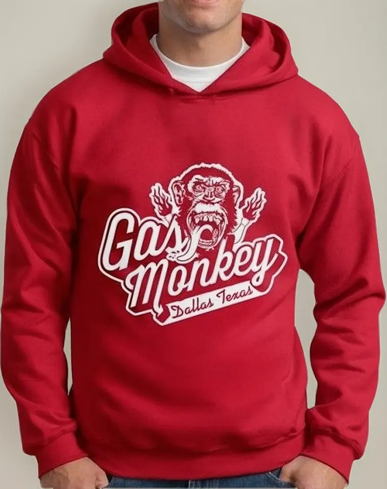 Moletom Silkscreen Estiloso Flanelado com Bolso e Capuz Dallas Gas Monkey - Imagem 2
