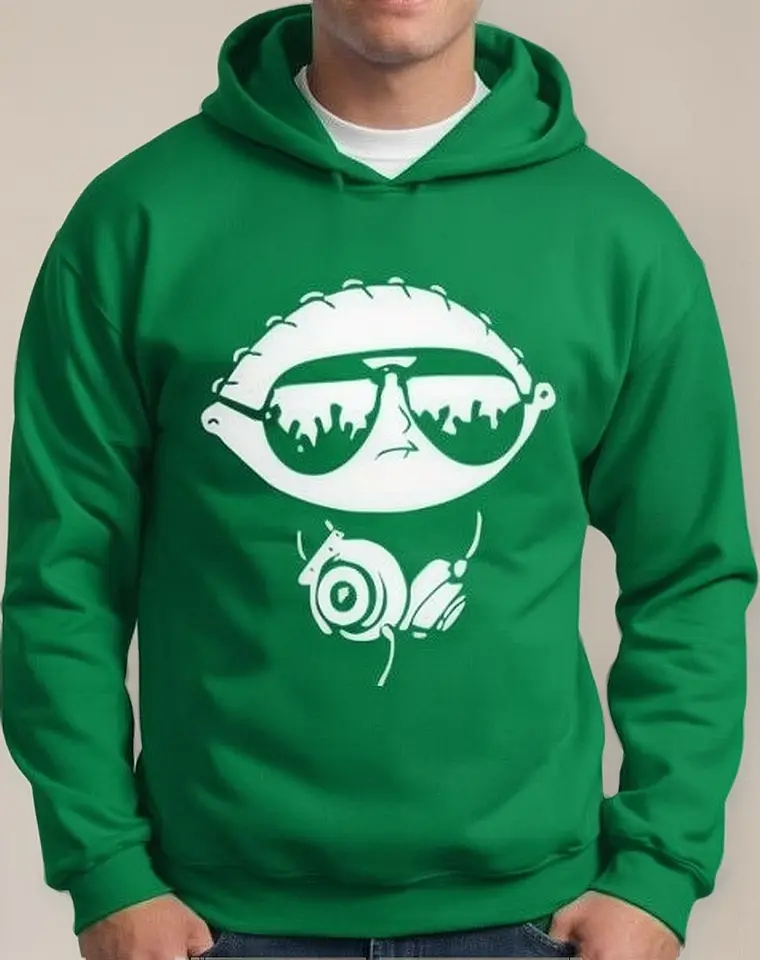 Moletom Silkscreen Estiloso Flanelado com Bolso e Capuz Family Guys - Imagem 2