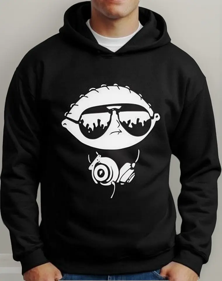 Moletom Silkscreen Estiloso Flanelado com Bolso e Capuz Family Guys - Imagem 3