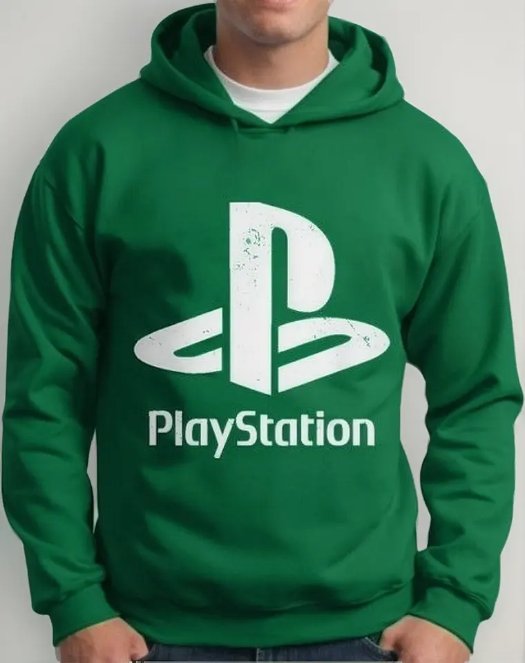 Moletom Silkscreen Estiloso Flanelado com Bolso e Capuz Playstation - Imagem 3