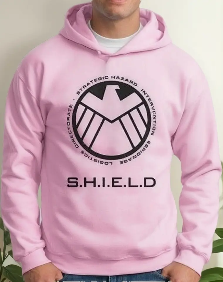 Moletom Silkscreen Estiloso Flanelado com Bolso e Capuz Shield - Imagem 2