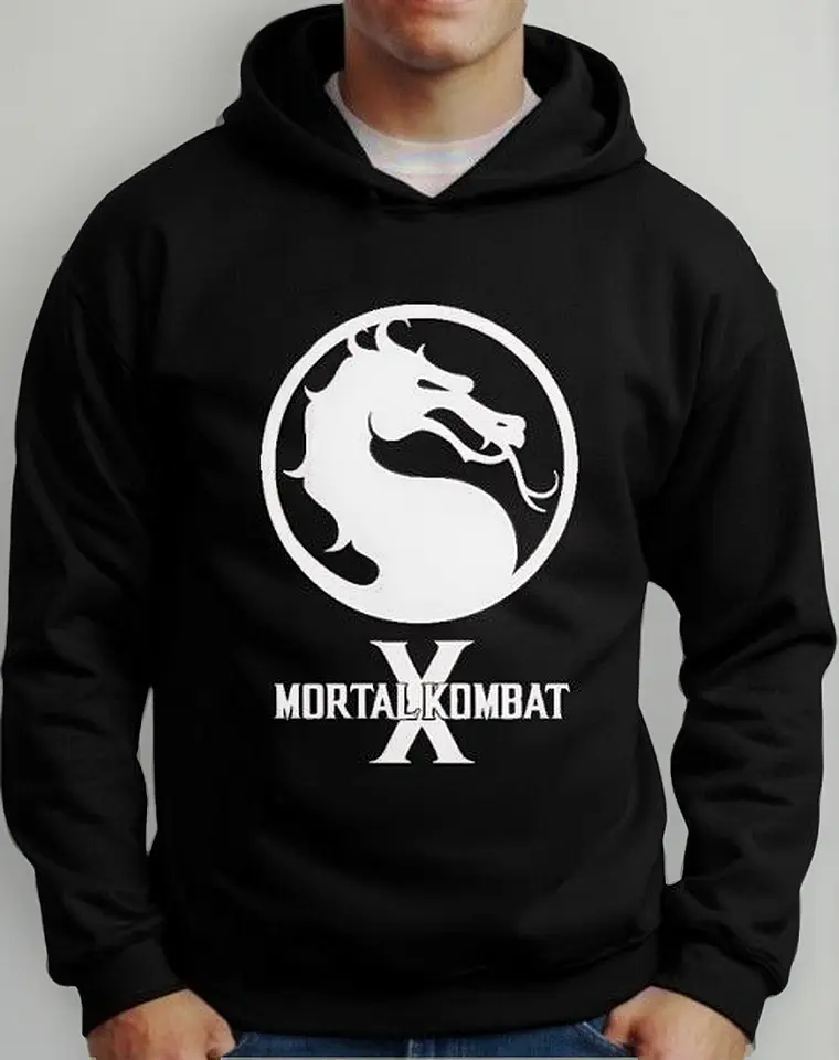 Moletom Silkscreen Estiloso Flanelado com Bolso e Capuz Mortal Kombat - Imagem 4
