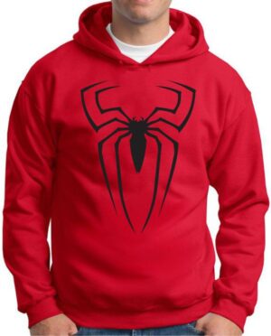 Moletom Silkscreen Estiloso Flanelado com Bolso e Capuz Homem Aranha M-102
