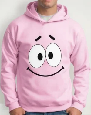Moletom Silkscreen Estiloso Flanelado com Bolso e Capuz Patrick Rosa