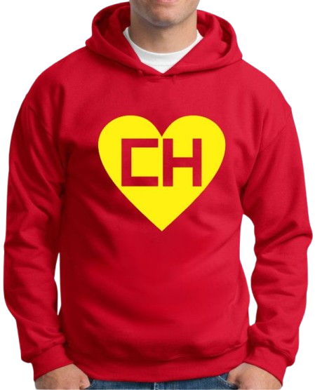 Moletom Silkscreen Estiloso Flanelado com Bolso e Capuz Chapolin Vermelho M-67